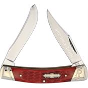 Rough Rider 1687 Moose Folding Knife with Red Pick Bone Handle