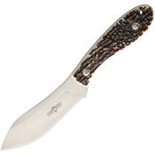 Western 19162 Crosstrail Stainless Titanium Bonded Fixed Blade Knife with Delrin Stag Handle