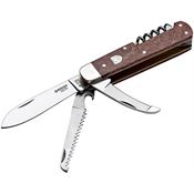 Boker 110545 Quadro 1674 Folding Knife with Brown Amboina Wood Handle