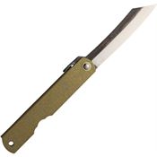 Higonokami 1B No 1 Blue Paper Steel Folding Knife with Bronze Iron Handle