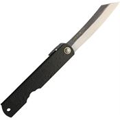 Higonokami 5B No 5 Blue Paper Steel Folding Knife with Black Textured Iron Handle