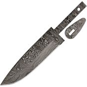 Alabama Damascus Steel 074 Damascus Blade Knife with Damascus Steel Drop Point Blade