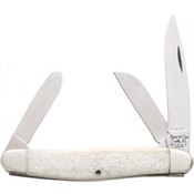 Bear & Son WSB18 Stockman White Smooth Bone Sheepsfoot Linerlock Folding Pocket Knife