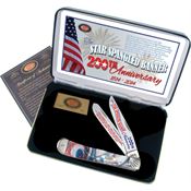 Case SSBSTAR Star Spangled Trapper Folding Pocket Knife with Synthetic Handle