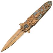 China Made 300430RG Knight Assisted Opening Spear Point Linerlock Folding Pocket Knife