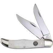Frost OC550WSB Ocoee River Folding Hunter Knife with White Smooth Bone Handle