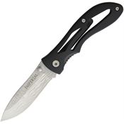 Imperial Schrade 1718CP Drop Point Linerlock Folding Pocket Knife with Black Skeletonized Rubberized Aluminum Handle