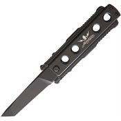 Jesse James C1B Nomad Swing Blade Black Tanto Point Linerlock Folding Pocket Knife