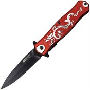 MTech A991DRD Dragon Red Assisted Opening Spear Point Linerlock Folding Pocket Knife