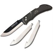 Outdoor Edge OX30 Onyx Lite Black Lockback Folding Pocket Knife