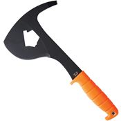 Ontario 8687OR Ontario SP-16 SPAX Orange Grooved Rubber Handle and Black Nylon Sheath