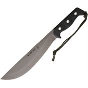 TOPS YAC01 Yacare Machete Acid Rain Finish Blade Knife with Black Canvas Micarta Handle