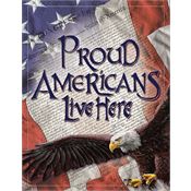Tin Signs 2219 Proud American Tin Sign