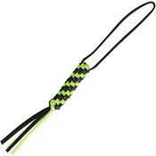 WE A03A Paracord Lanyard with Black and Green Braided Paracord Construction