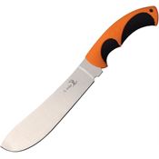 Elk Ridge 20002BTH Fixed Stainless Blade Knife with Orange and Black Rubberized Nylon Handle