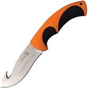 Elk Ridge 20002G Fixed Guthook Blade Knife with Rubberized Nylon Handle
