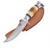 Frost CW935TB Chipaway Hunter Fixed Clip Point Blade Knife with Torched Bone Handle