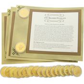 Miscellaneous 3 Gold Finish Replica American Coin 25pc