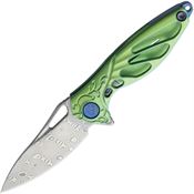 Rike MINIG Green Hummingbird Folding Pocket Knife with Steel Construction