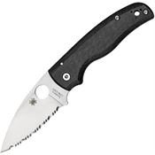 Spyderco 229GS Shaman Compression Lock Satin Finish Linerlock Folding Pocket Knife with Black Stainless Handle