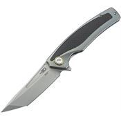 Bestech T1706B Titanium Gray Framelock Folding Pocket Tanto Blade Knife with Matte Finish Titanium Handle