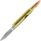 Caliber Gourmet 1004 Bullet Folding Pocket Knife with Bullet Shaped Metal Handle