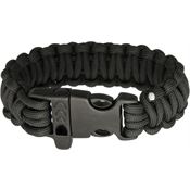 Combat Ready 361 Survival Bracelet Black with Paracord Construction