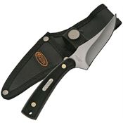 Rite Edge 211234BK Fixed Blade Knife with Black Sawcut Synthetic Handle