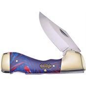 Frost SW105GBA Choctaw Folding Pocket Knife with Corelon Handle