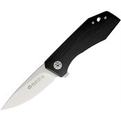 Maserin 377G10N AM3 Black Drop Point Linerlock Folding Pocket Knife