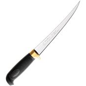 Marttiini 836014 Condor Golden Fillet Knife with Black Textured Rubber Handle