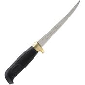 Marttiini 836015 Condor Golden Trout Fillet Knife with Black Textured Rubber Handle