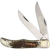 Marbles 417 Folding Hunter Knife with Imitation Stag Handle