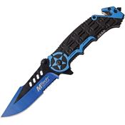 MTech A1008BL Blue Assisted Opening Linerlock Folding Pocket Knife