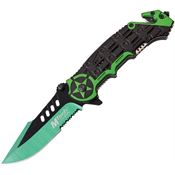 MTech A1008GN Green Assisted Opening Linerlock Folding Pocket Knife