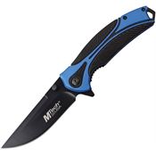 MTech A1010BL Blue Assisted Opening Drop Point Linerlock Folding Pocket Knife
