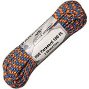 Marbles 1190H 100 Feet Parachute Cord Fire & Ice with Nylon Construction