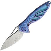 Rike MINIB Hummingbird Blue Framelock Folding Pocket Knife