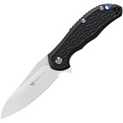 Steel Will F2511 MODUS F25-11 Drop Point Linerlock Folding Pocket Knife with Black Textured FRN Handle