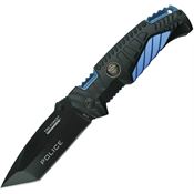 Tac Force EA028TPD Evolution Spring Assist Knife with Black and Blue Aluminum Handle