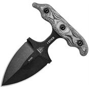 TOPS ISTK01 I-Stick Push Dagger Fixed Blade Knife with Black Canvas Micarta Handle