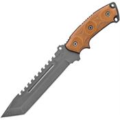 TOPS SE107DDC Steel Eagle Delta Class Fixed Blade Knife with Tan Canvas Micarta Handle