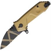 Extrema Ratio 0140DW MFO Linerlock Desert Warfare Folding Knife with Bronze Aluminum Handle
