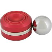 TEC Accessories 3055 Orbiter LT Fidget Device Chrome Steel Ball with Red Finish