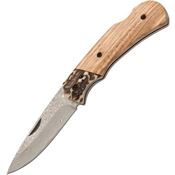 Browning 0297 Browning Second Chance Lockback Knife with Zebra wood handle