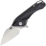 Bestech T1711A 1711 Titanium Framelock CF Knife with Gray Titanium Handle