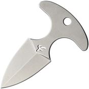 Fred Perrin DPUSHS Fred Perrin Knives Mini Push Dagger with Silver Stone Washed Construction