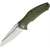 Kershaw 7007OL Natrix Assisted Opening Framelock Knife with Green G10 Handle