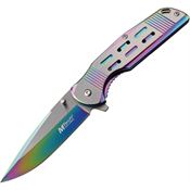 MTech A1019RB Framelock Assisted Opening Folding Knife with Spectrum Stainless Handle