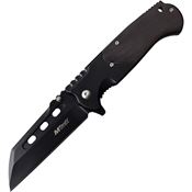 MTech A1020BK Framelock Assisted Opening Folding Knife with Black Stainless Handle